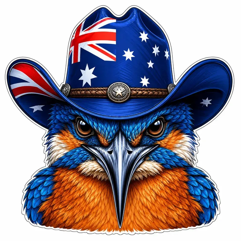 Patriotic Bird Head Logo Generator