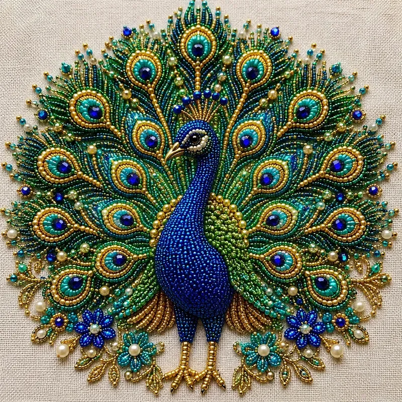 Whimsical Handmade Beaded Embroideries