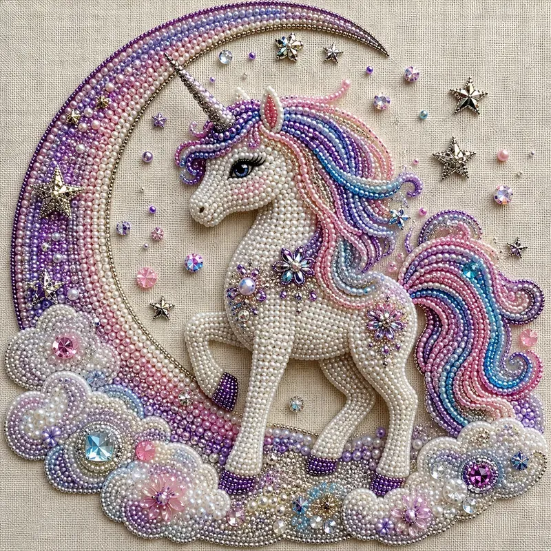Whimsical Handmade Beaded Embroideries