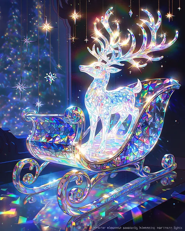 Luxury Holographic Christmas Cards