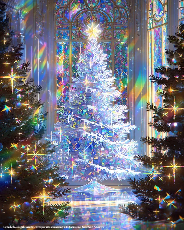 Luxury Holographic Christmas Cards