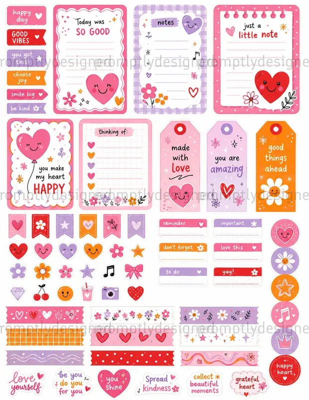 Bright Journal Asset Sheets