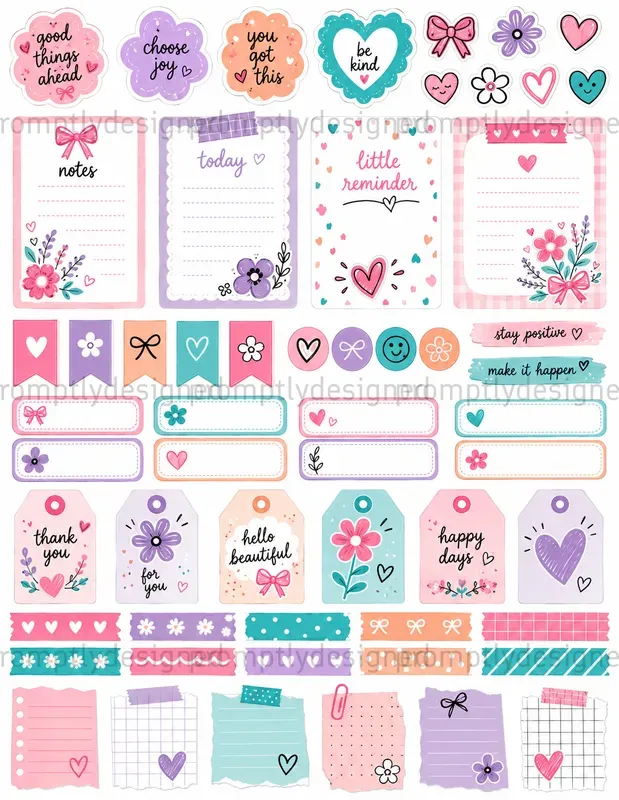 Bright Journal Asset Sheets