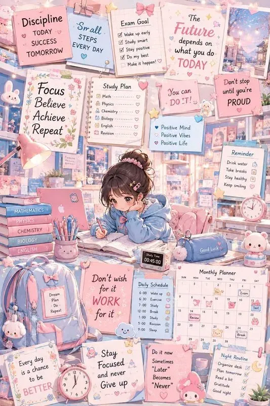 Cute Study Motivation Posters