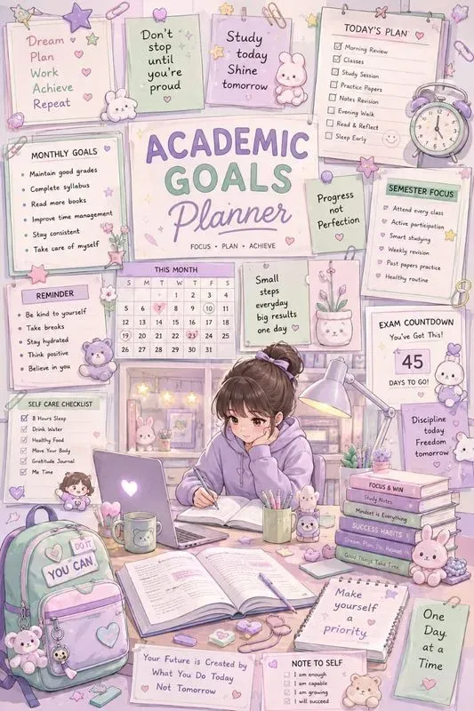 Cute Study Motivation Posters
