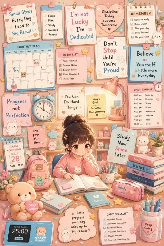 Cute Study Motivation Posters