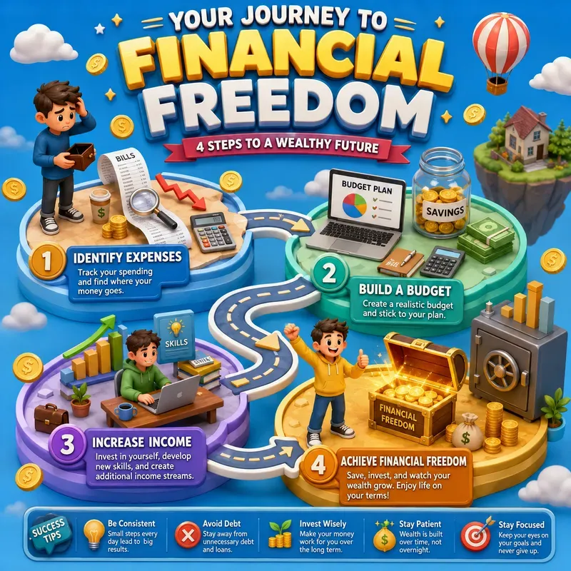 4step Journey Infographics