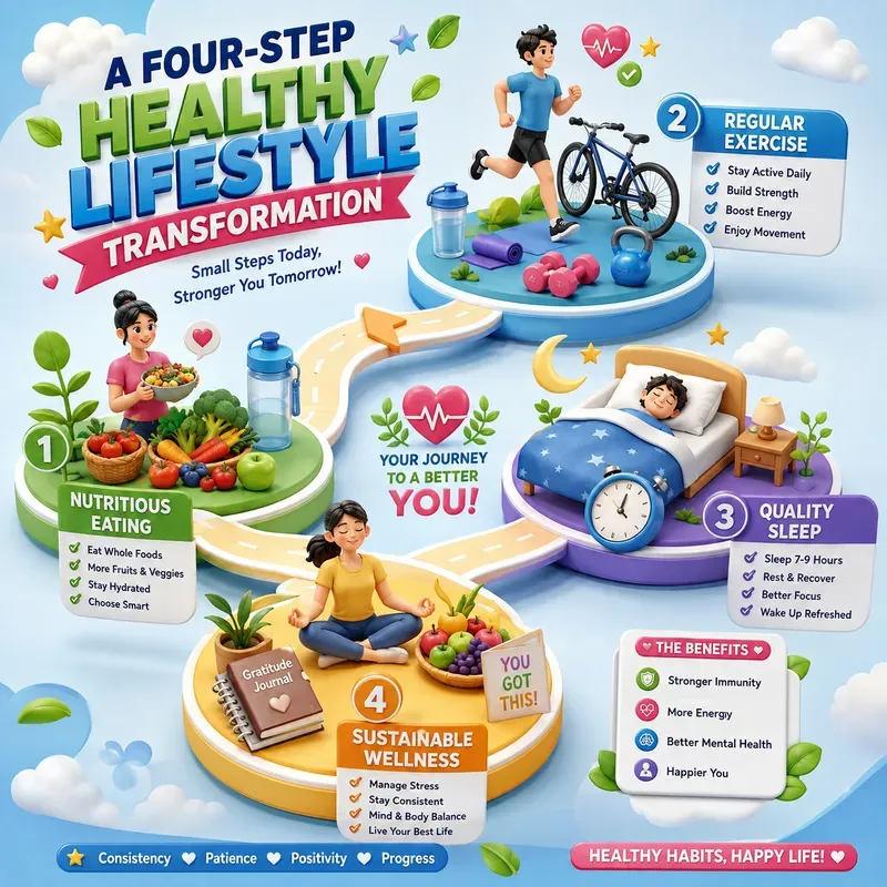 4step Journey Infographics