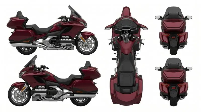Motorcycle 3D Turnaround Sheets