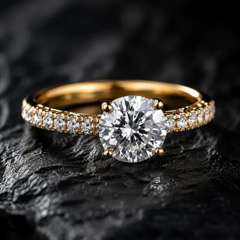Macro Jewelry On Raw Stone Photos