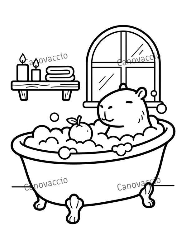 Bold Easy Cozy Hygge Coloring Pages