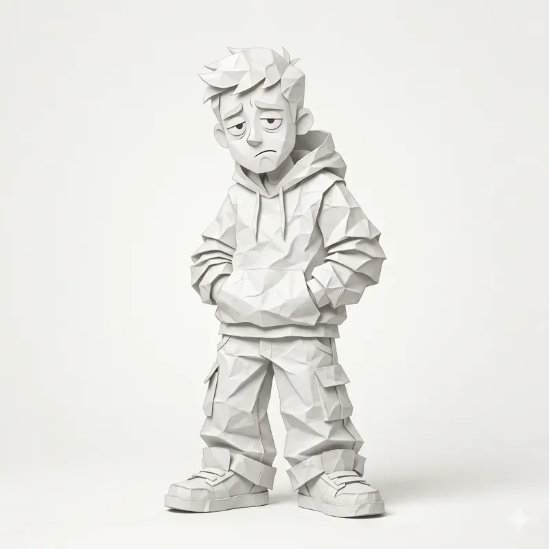 Crumpled Paper People