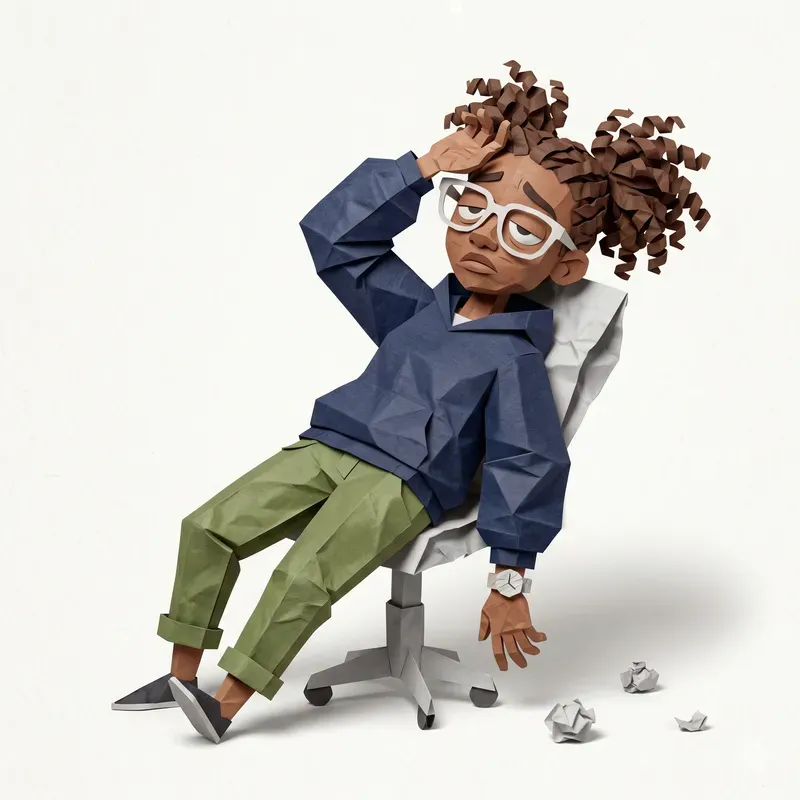 Crumpled Paper People
