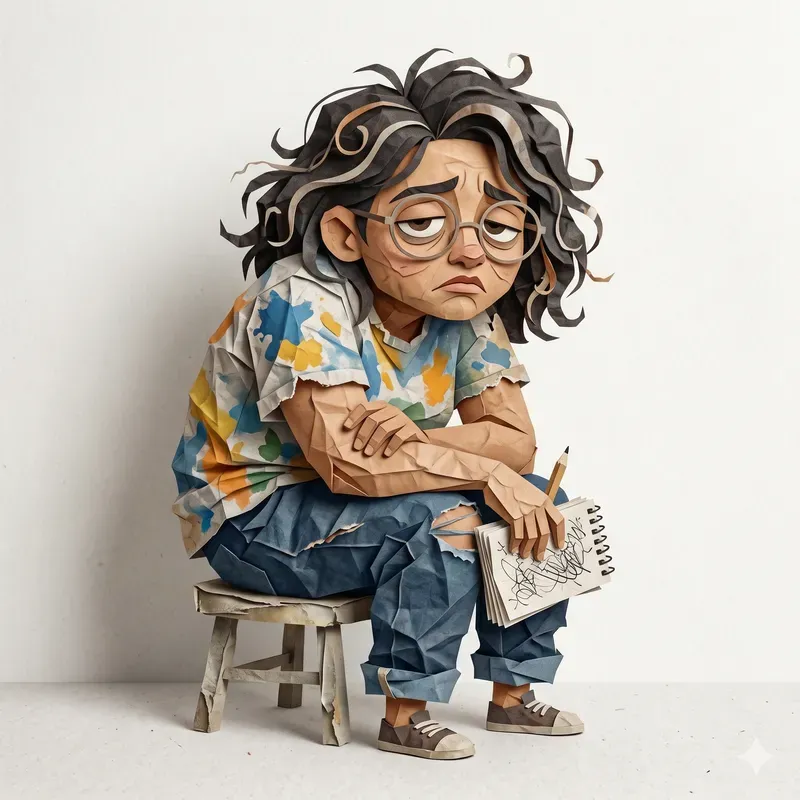 Crumpled Paper People