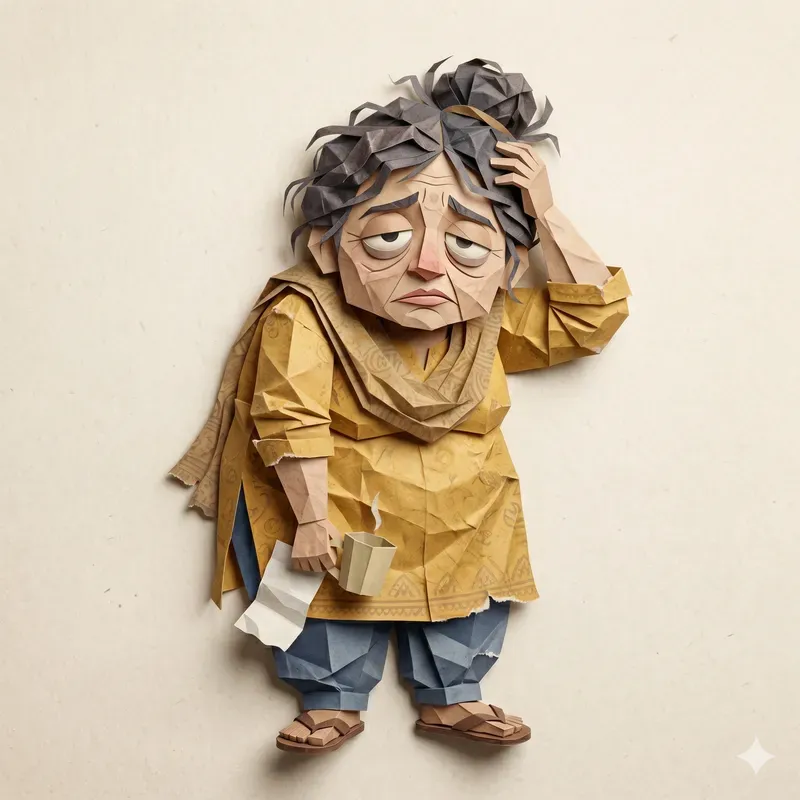 Crumpled Paper People