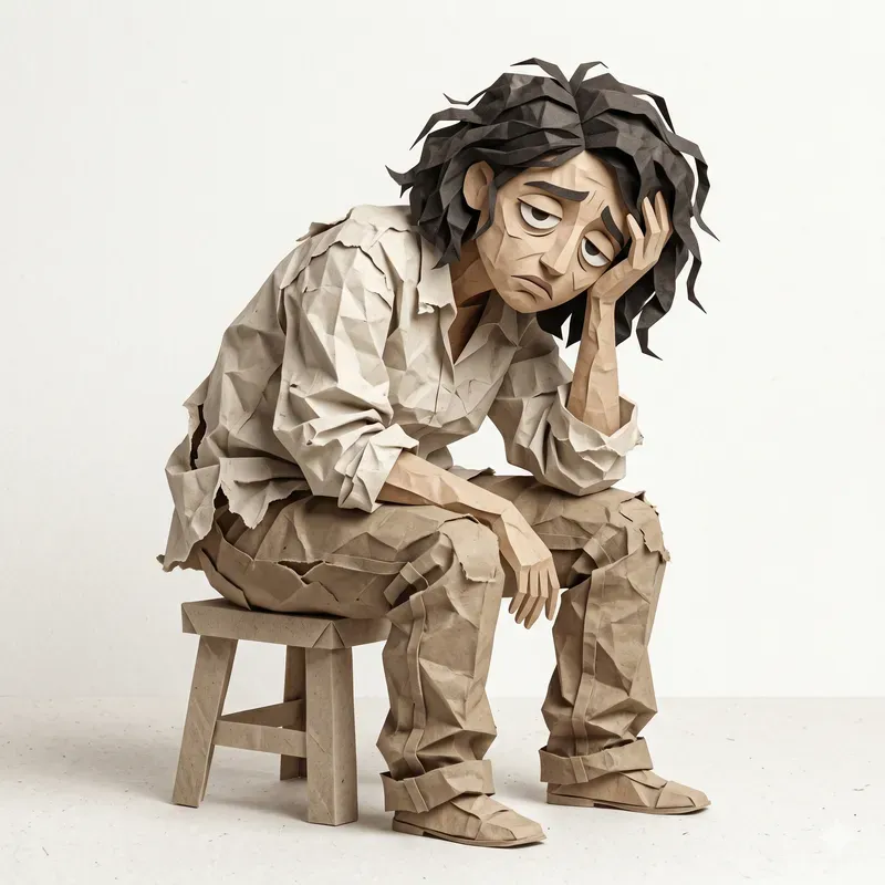 Crumpled Paper People