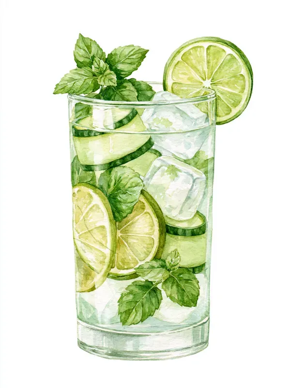 Watercolor Summer Drinks