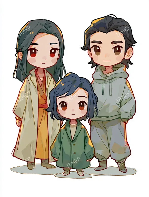 Soft Chibi Character Illustrations