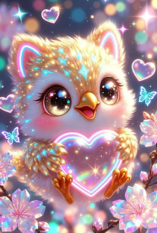 Cute Neon Kawaii Animal Generator