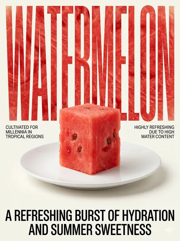 Modern Typographic Food Poster Generator