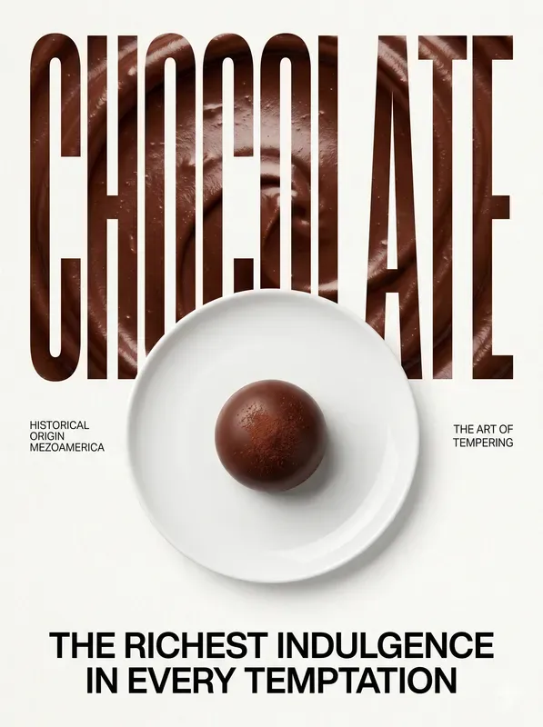 Modern Typographic Food Poster Generator