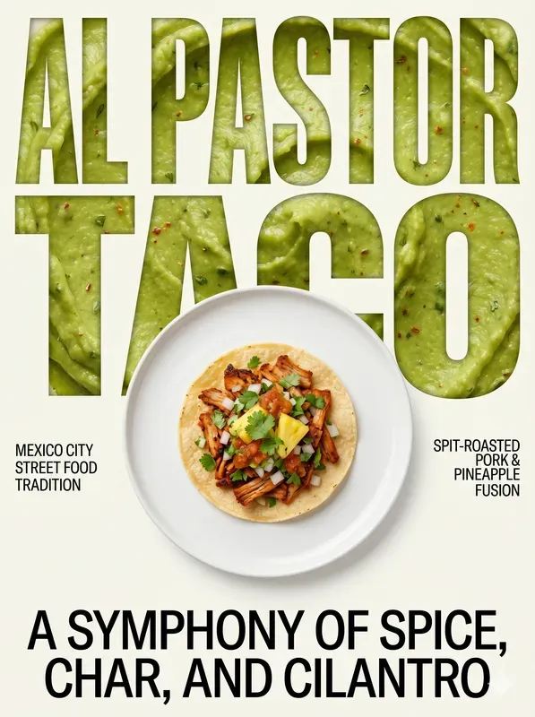Modern Typographic Food Poster Generator