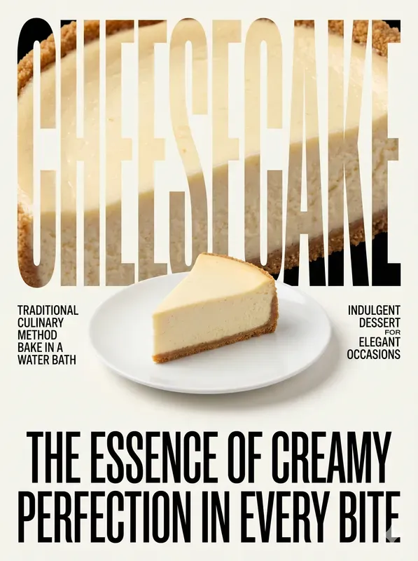 Modern Typographic Food Poster Generator