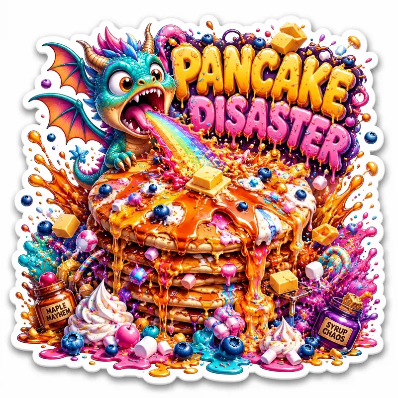Explosive Dessert Monster Sticker Packs