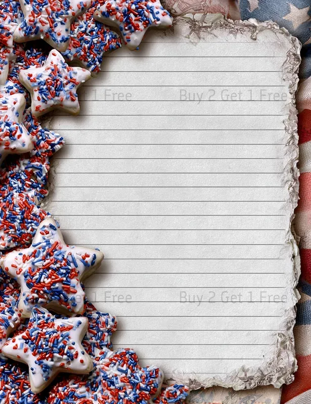 Patriotic Girl Plain Papers