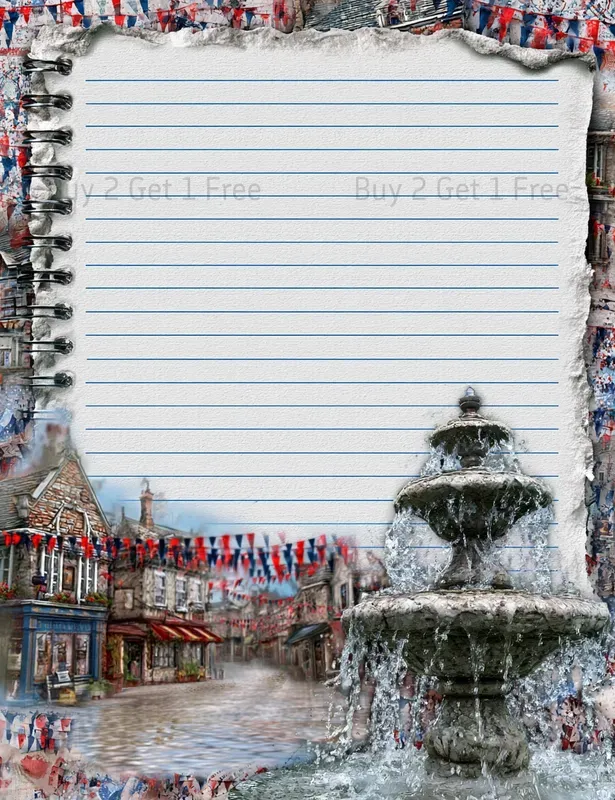 Patriotic Girl Plain Papers