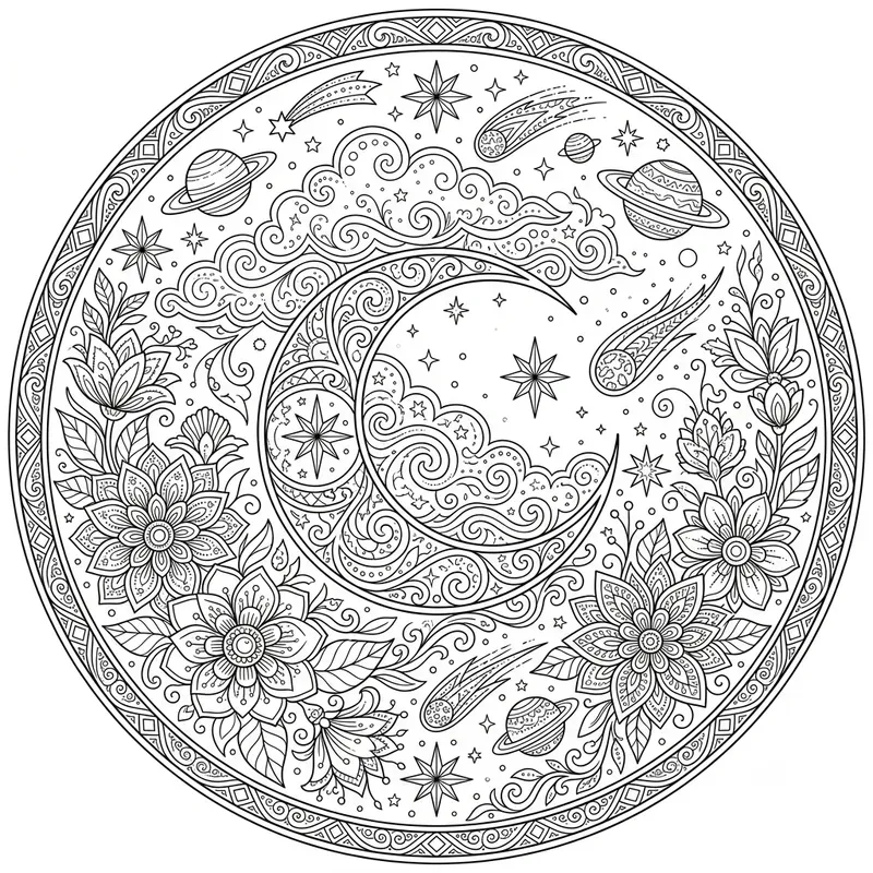 Intricate Adult Coloring Pages