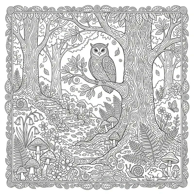 Intricate Adult Coloring Pages