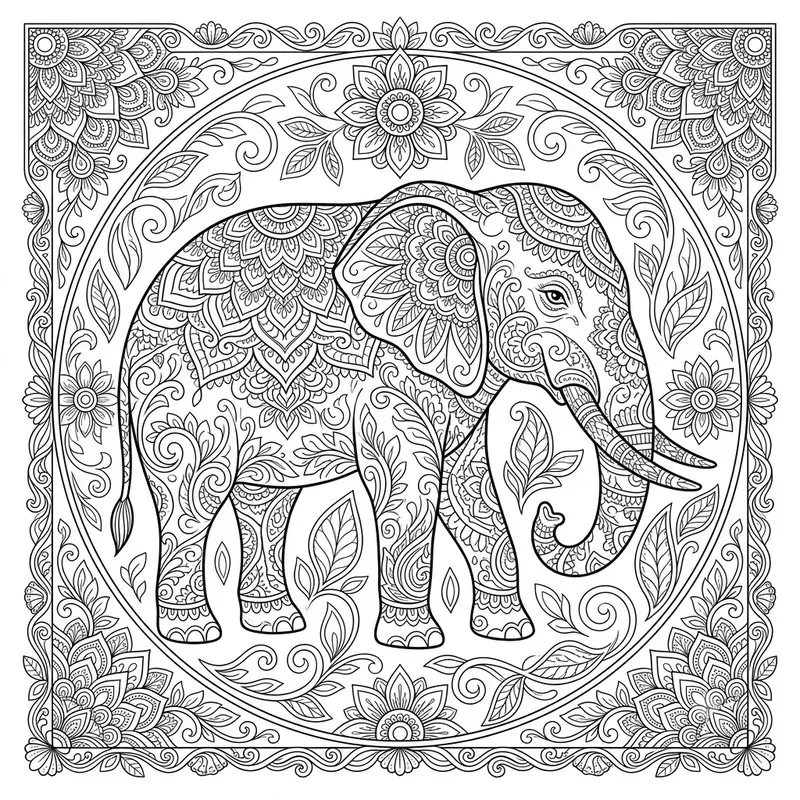 Intricate Adult Coloring Pages