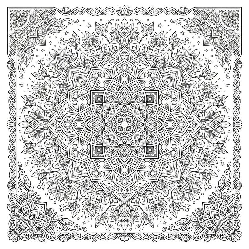Intricate Adult Coloring Pages