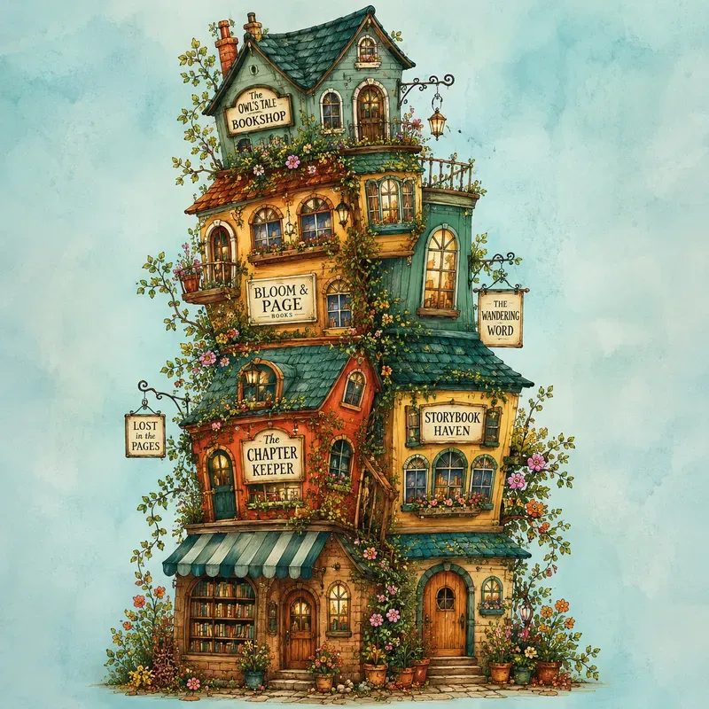 Wonky Wall Fairytale Houses