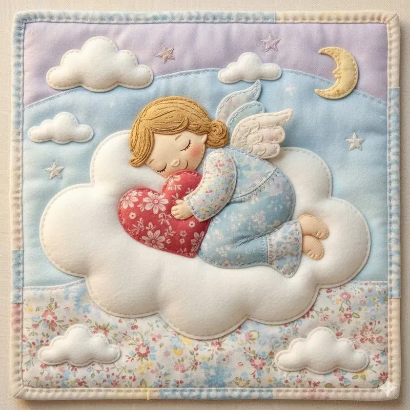 Soft Quilted Patchwork Illustrations