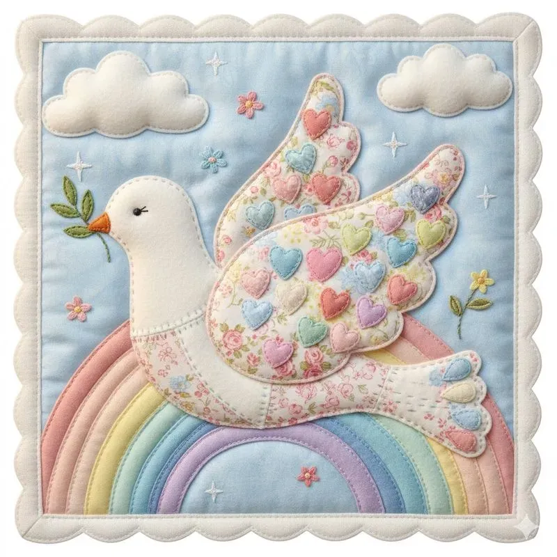 Soft Quilted Patchwork Illustrations
