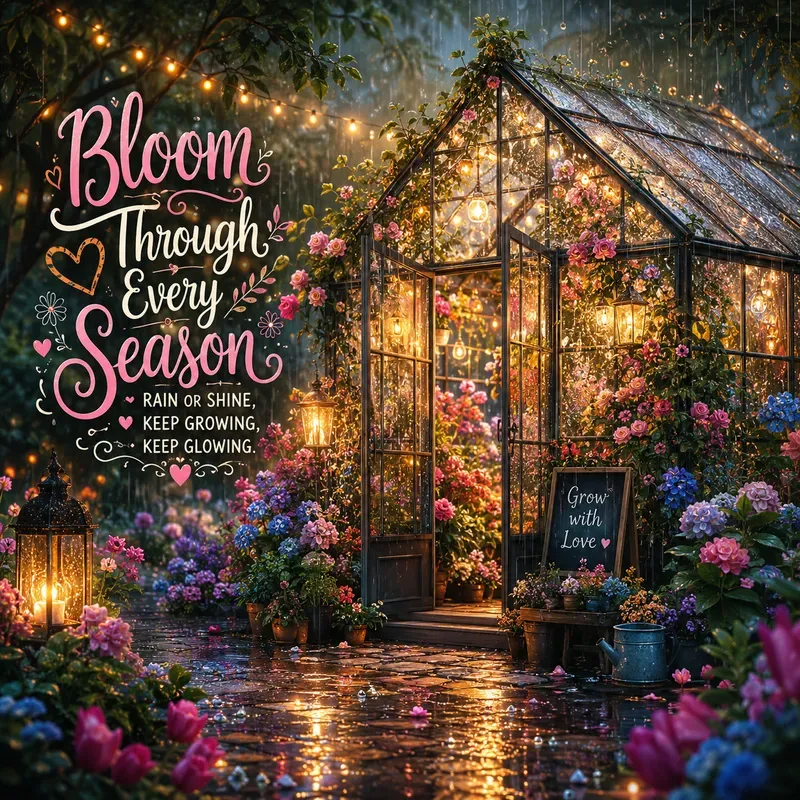 Cozy Rain Quote Posters