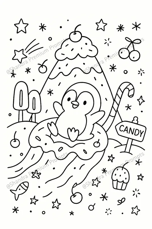 Cute Fuzzy Animals Coloring Book Pages