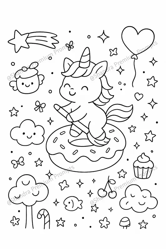 Cute Fuzzy Animals Coloring Book Pages
