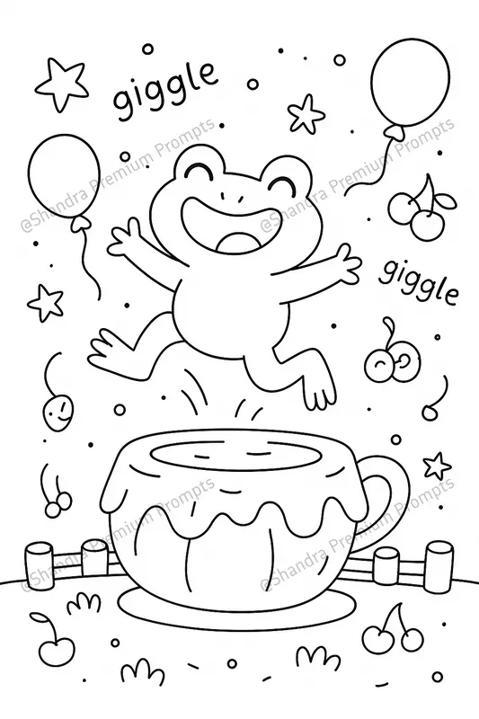 Cute Fuzzy Animals Coloring Book Pages