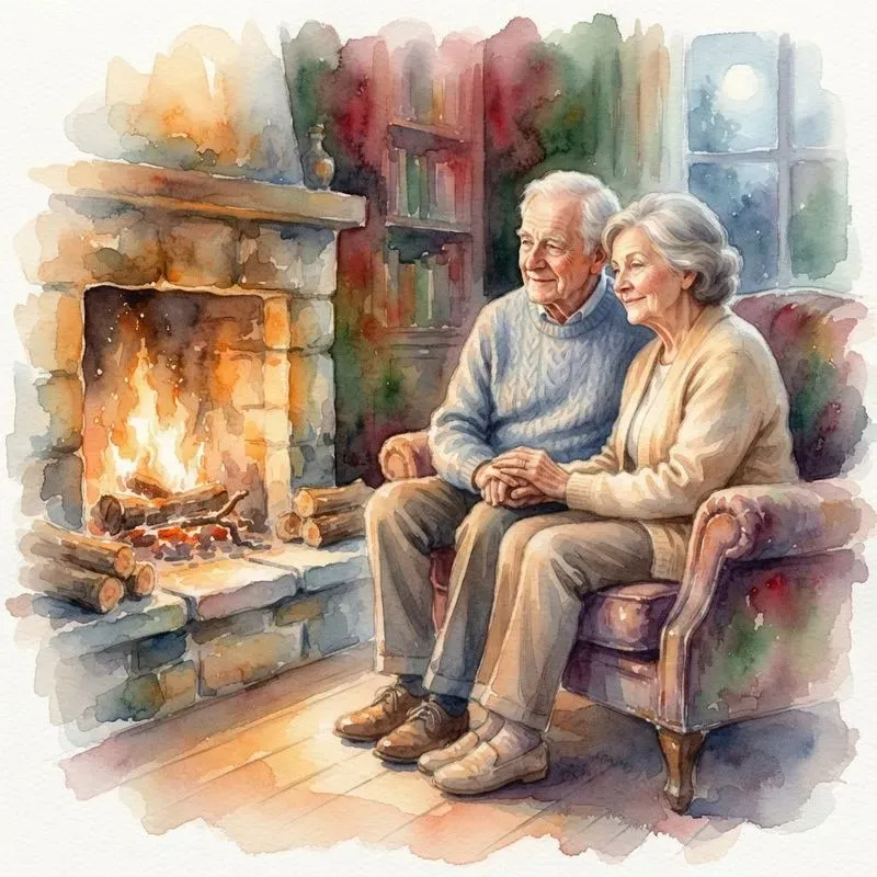 Handpainted Romantic Couples