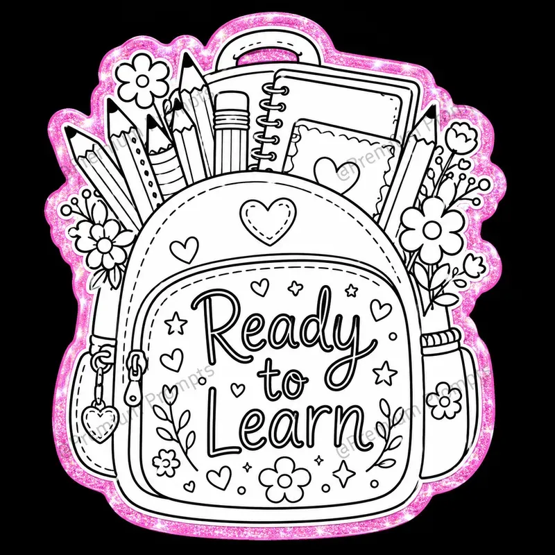 Cute Back To School Hand Drawn Stickers