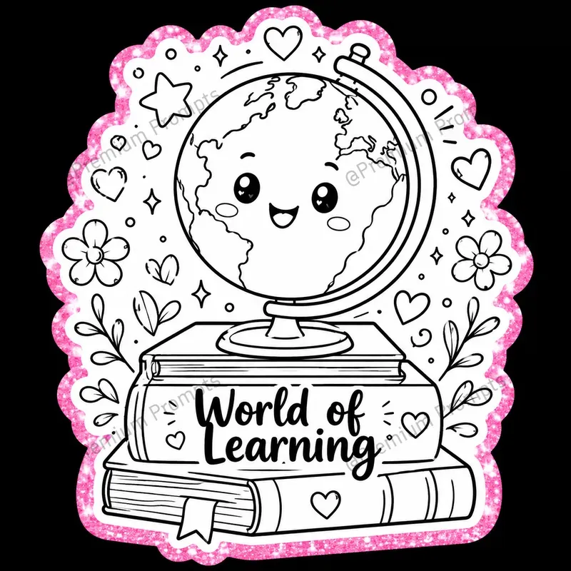 Cute Back To School Hand Drawn Stickers