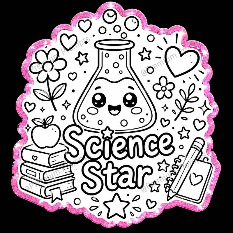 Cute Back To School Hand Drawn Stickers