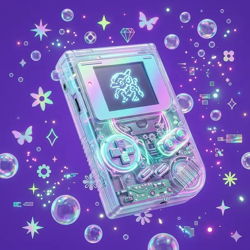 Holographic Y2k Summer Retro Icons