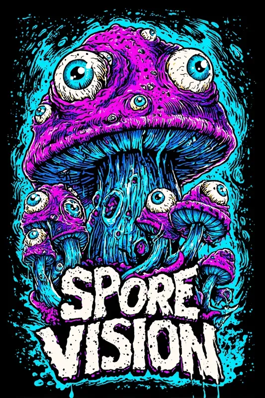 Psychedelic Horror Comic Covers