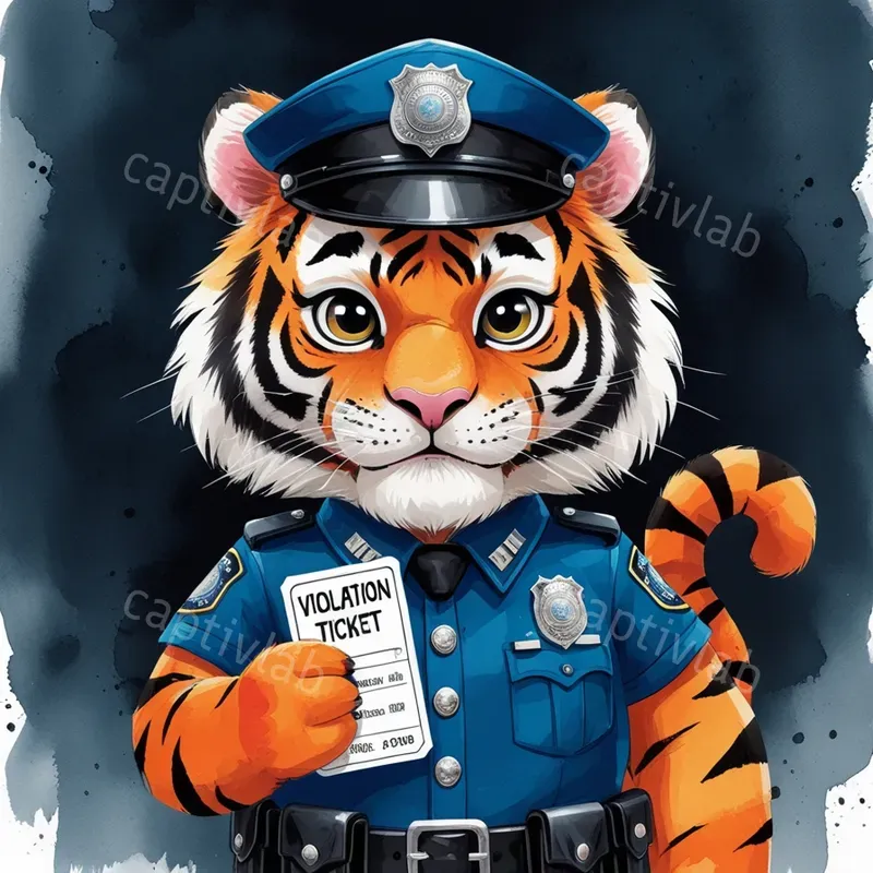 Cute Animal Police Uniforms