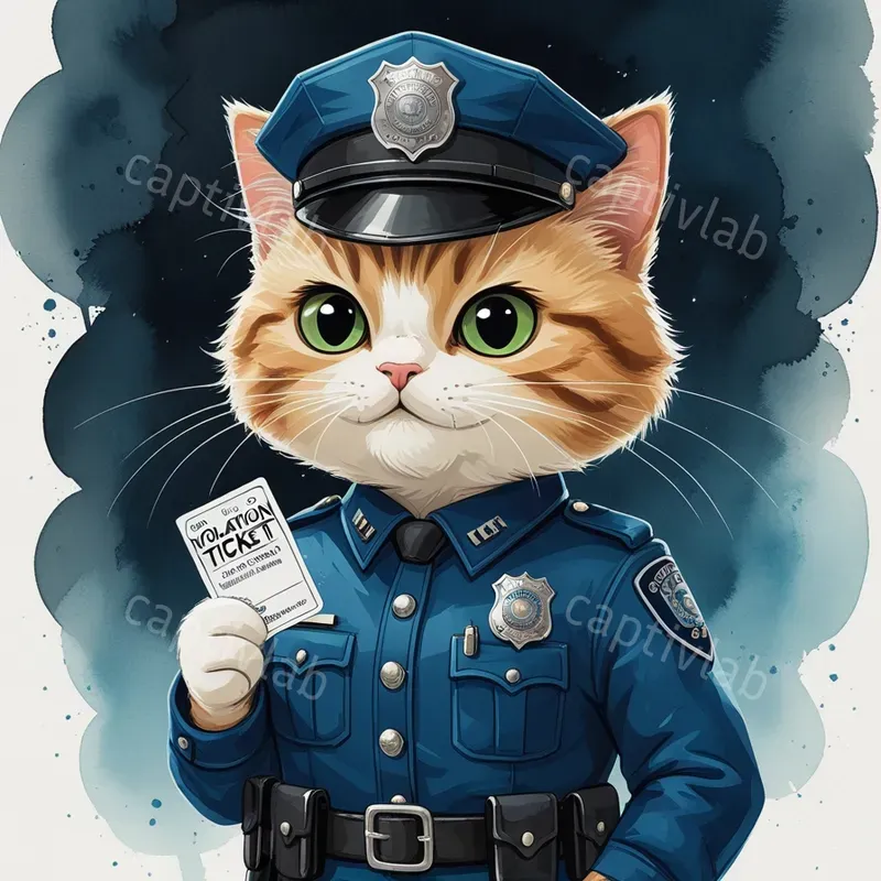 Cute Animal Police Uniforms