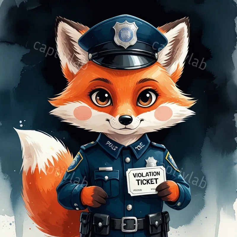 Cute Animal Police Uniforms